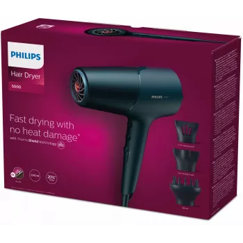 Fēns Philips 5000 sērija BHD512/20, zils, 2300 W, 220-240 V