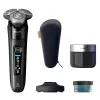 Elektriskais rotācijas skuveklis Philips i9000 X9000/30 — Slapjā un sausā skūšana, SkinIQ, iebūvēts litija jonu akumulators, uzlādes un tīrīšanas bāze