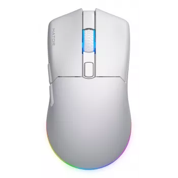 HATOR Pulsar 3 Wireless, balts - optiskie slēdži Yellow 100M, PixArt PMW 3311 (HTM631)