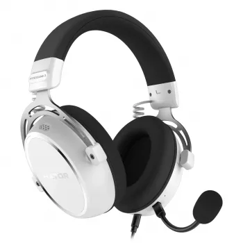 HATOR HYPERGANG 3 Hi-Res Austiņas Vadu Galvas saite Spēlēm USB Type-C / USB Type-A Baltas