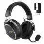 HATOR Hypergang 3 Wireless bezvadu austiņas, galvas saite, spēlēm, USB Type-C / USB Type-A, Bluetooth, melna