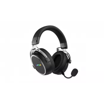 HATOR Hypergang 3 Wireless bezvadu austiņas, galvas saite, spēlēm, USB Type-C / USB Type-A, Bluetooth, melna