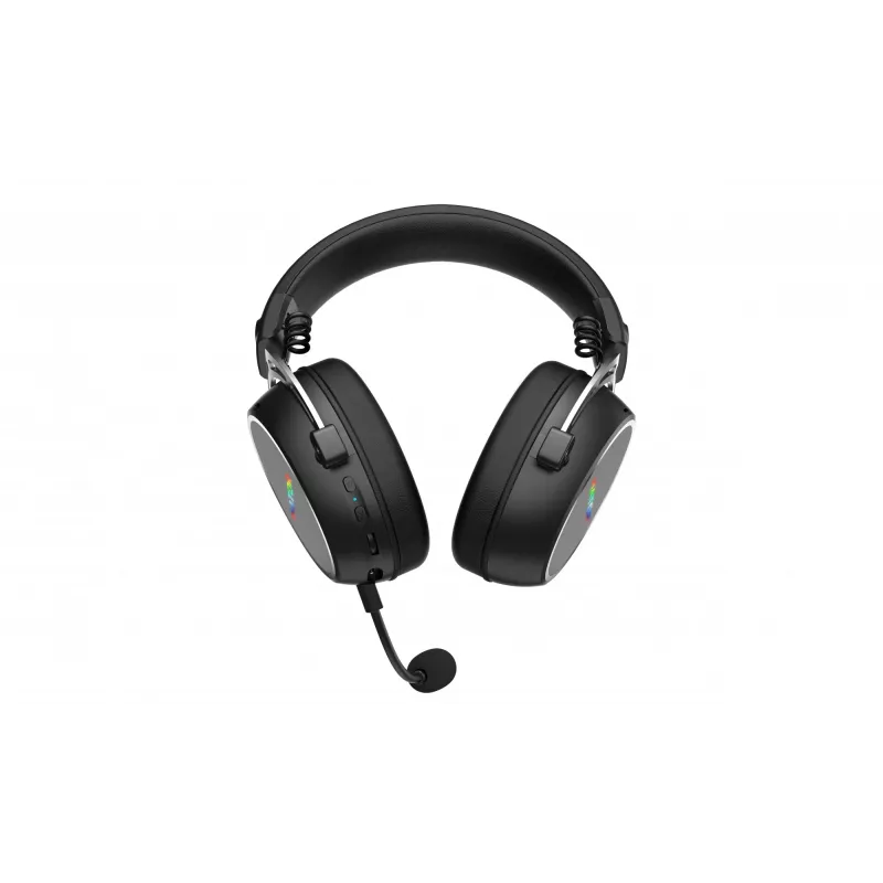 HATOR Hypergang 3 Wireless bezvadu austiņas, galvas saite, spēlēm, USB Type-C / USB Type-A, Bluetooth, melna