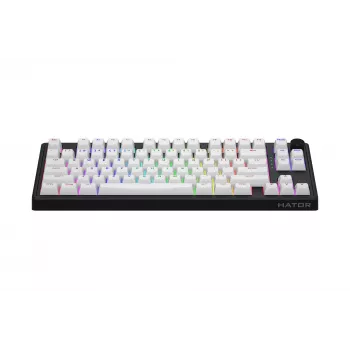 HATOR Skyfall Wireless 80 tastatūra Gaming USB + RF bezvadu + Bluetooth QWERTY US English Melna, Balta