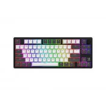 HATOR Skyfall Pro Wireless 80 tastatūra Gaming USB + RF Wireless + Bluetooth QWERTY US Angļu Melna, Pelēka