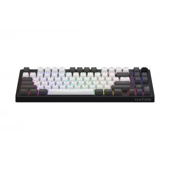 HATOR Skyfall Pro Wireless 80 tastatūra Gaming USB + RF Wireless + Bluetooth QWERTY US Angļu Melna, Pelēka