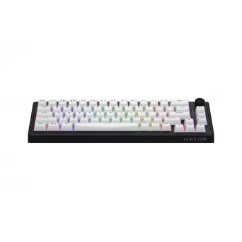 HATOR Skyfall Wireless 65 tastatūra Gaming USB + RF Wireless + Bluetooth QWERTY US English Melns, Balts