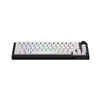 HATOR Skyfall 65 MAG ULTRA 8K tastatūra Gaming USB QWERTY US Angļu Melna, Balta
