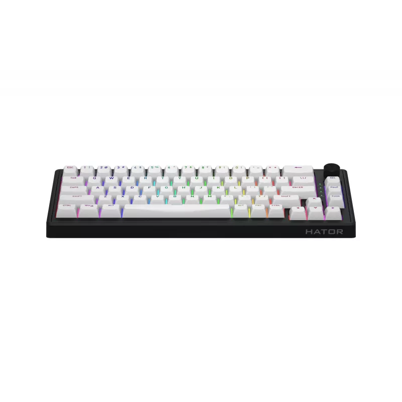 HATOR Skyfall 65 MAG ULTRA 8K tastatūra Gaming USB QWERTY US Angļu Melna, Balta