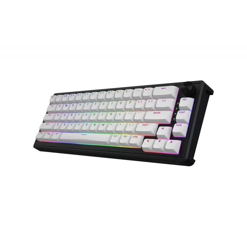 HATOR Skyfall 65 MAG ULTRA 8K tastatūra Gaming USB QWERTY US Angļu Melna, Balta
