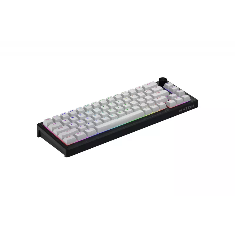 HATOR Skyfall 65 MAG ULTRA 8K tastatūra Gaming USB QWERTY US Angļu Melna, Balta