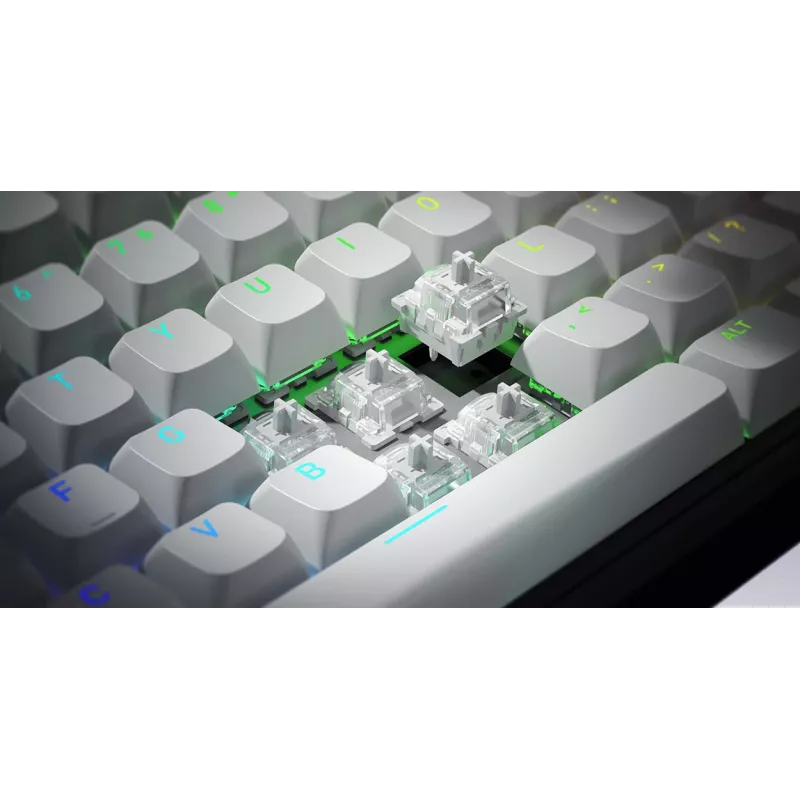 HATOR Skyfall 65 MAG ULTRA 8K tastatūra Gaming USB QWERTY US Angļu Melna, Balta