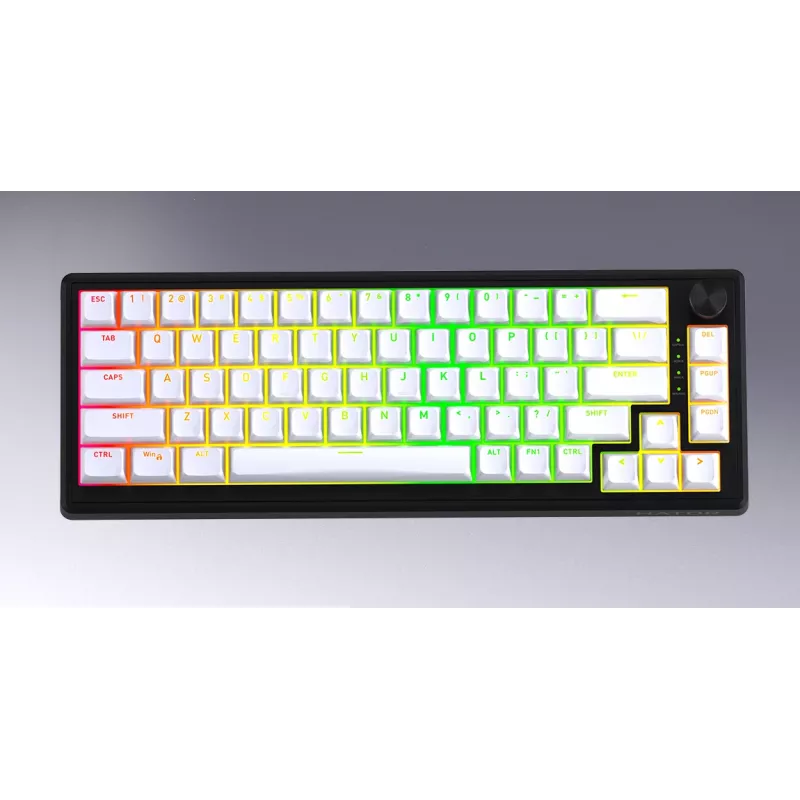 HATOR Skyfall 65 MAG ULTRA 8K tastatūra Gaming USB QWERTY US Angļu Melna, Balta