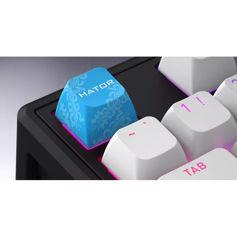 HATOR Skyfall 65 MAG ULTRA 8K tastatūra Gaming USB QWERTY US Angļu Melna, Balta