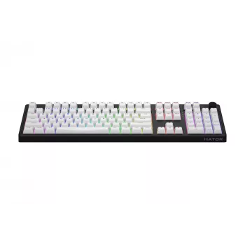 HATOR Skyfall Wireless 100 tastatūra Gaming USB + RF Wireless + Bluetooth QWERTY US English Melns, Balts