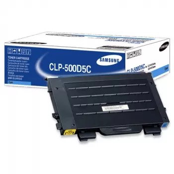 Samsung CLP-500D5C oriģinālā tonera kasetne Ciāna