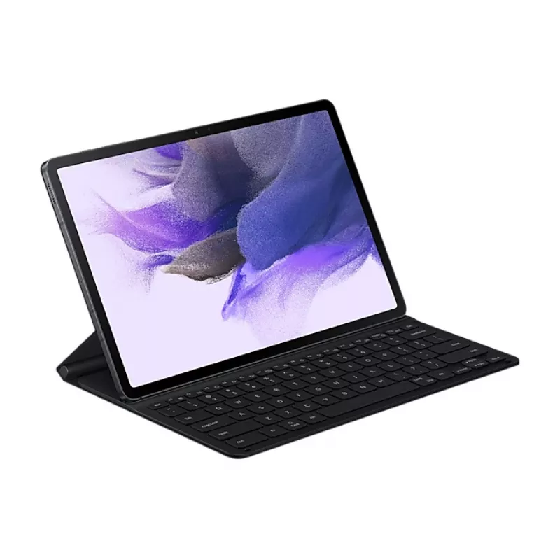 Samsung EF-DT730BBGGDE — tastatūra planšetdatoram, Pogo Pin QWERTZ, melna, Galaxy Tab S7+/S7 FE