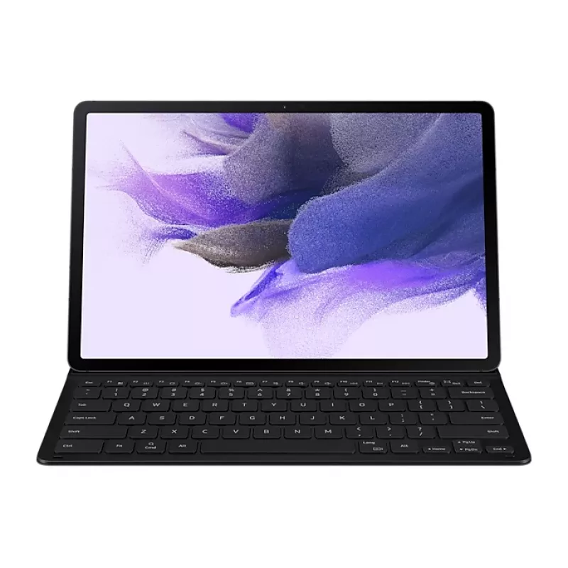 Samsung EF-DT730BBGGDE — tastatūra planšetdatoram, Pogo Pin QWERTZ, melna, Galaxy Tab S7+/S7 FE