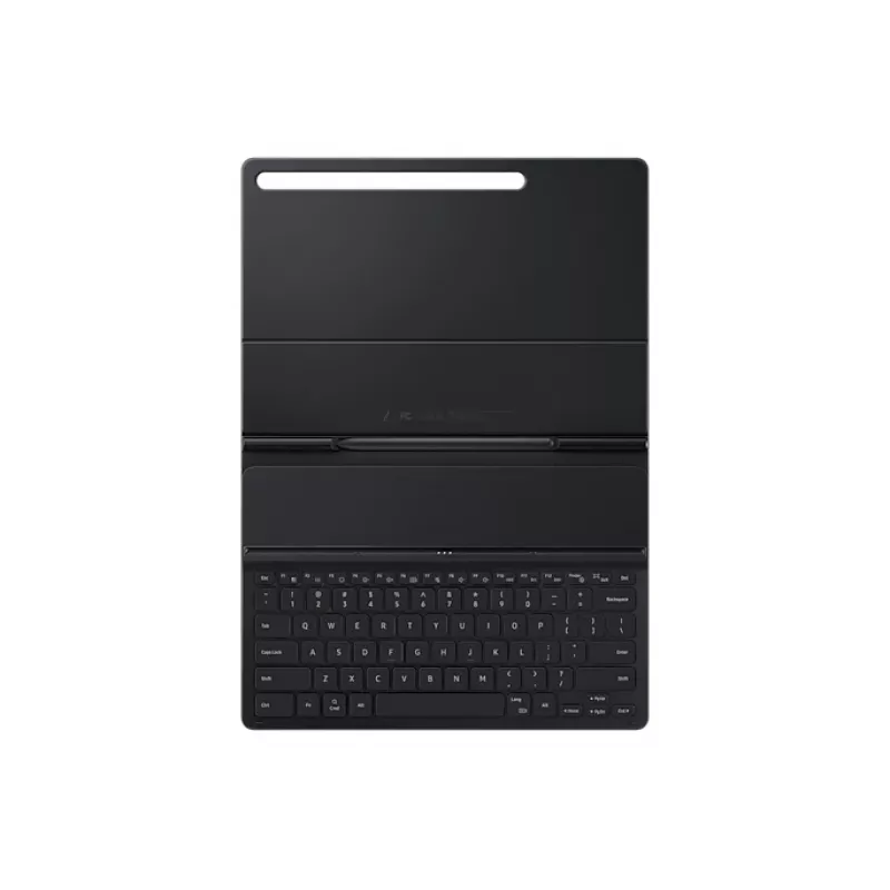 Samsung EF-DT730BBGGDE — tastatūra planšetdatoram, Pogo Pin QWERTZ, melna, Galaxy Tab S7+/S7 FE