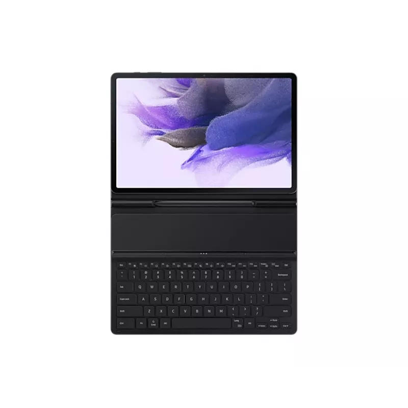 Samsung EF-DT730BBGGDE — tastatūra planšetdatoram, Pogo Pin QWERTZ, melna, Galaxy Tab S7+/S7 FE
