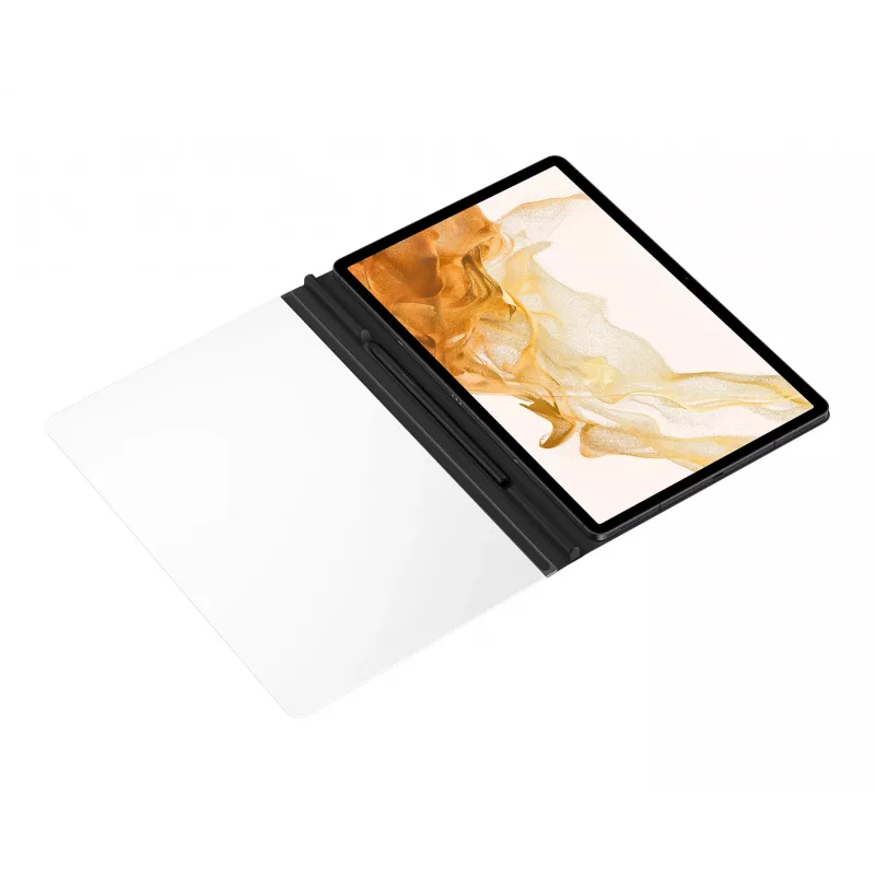 Samsung EF-ZX800P vāka korpuss planšetdatoram Galaxy Tab S8+ / S7+ / S7 FE, 12.7 collu ekrānam, melns