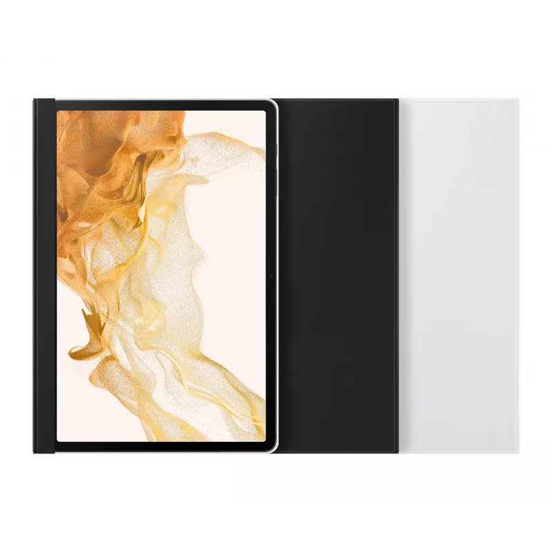Samsung EF-ZX800P vāka korpuss planšetdatoram Galaxy Tab S8+ / S7+ / S7 FE, 12.7 collu ekrānam, melns
