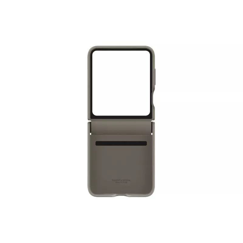 Samsung Galaxy Z Flip5 vāciņš EF-VF731PAEGWW, mākslīgā āda, 6.7 collu (17 cm) — Taupe