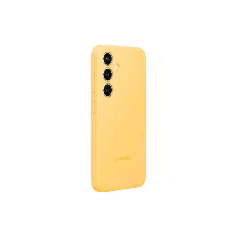 Samsung Galaxy S24 dzeltena silikona maciņa Monochromatic snug fit