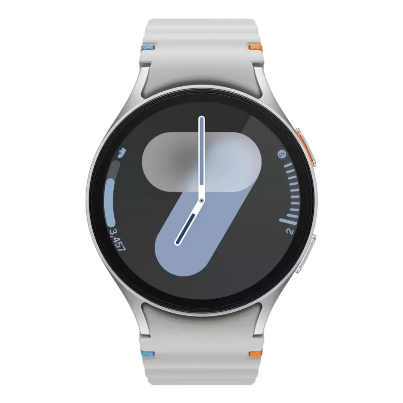 Samsung Galaxy Watch7 3,81 cm (1,5 collu) AMOLED 44 mm Digitāls 480 x 480 pikseļi Skārienekrāns 4G Sudrabs Wi-Fi GPS (satelīts)