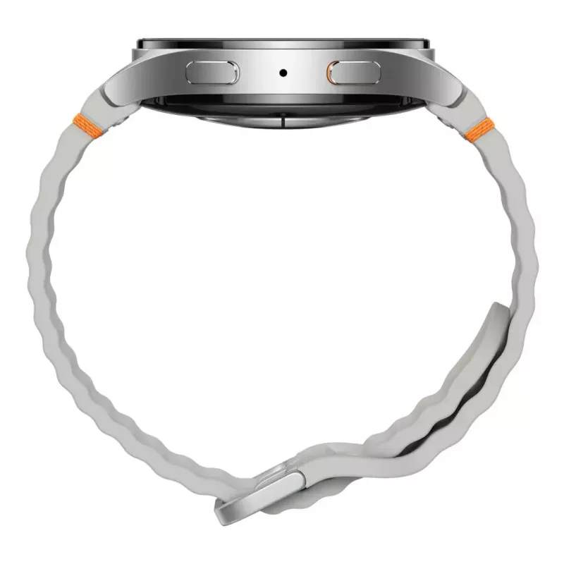 Samsung Galaxy Watch7 3,81 cm (1,5 collu) AMOLED 44 mm Digitāls 480 x 480 pikseļi Skārienekrāns 4G Sudrabs Wi-Fi GPS (satelīts)