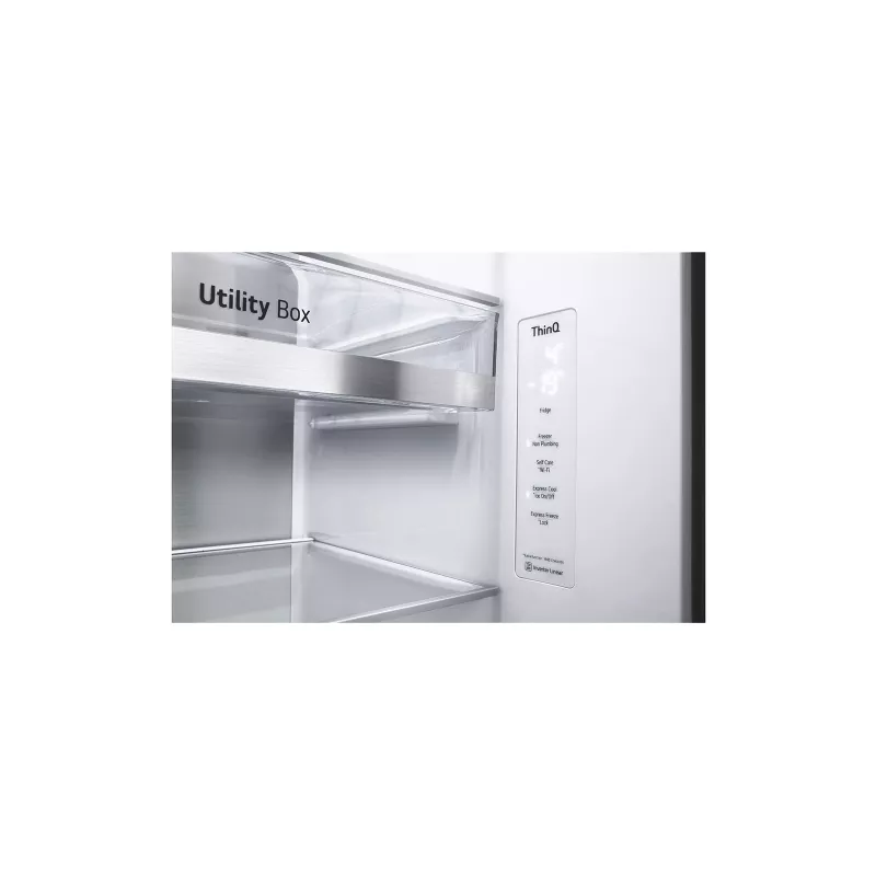 LG GSXE90MBDD ledusskapis Side-by-Side brīvstāvošs 628 L Nerūsējošais tērauds