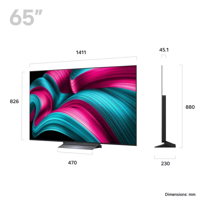 LG OLED evo AI 65 collu C5 4K Smart TV