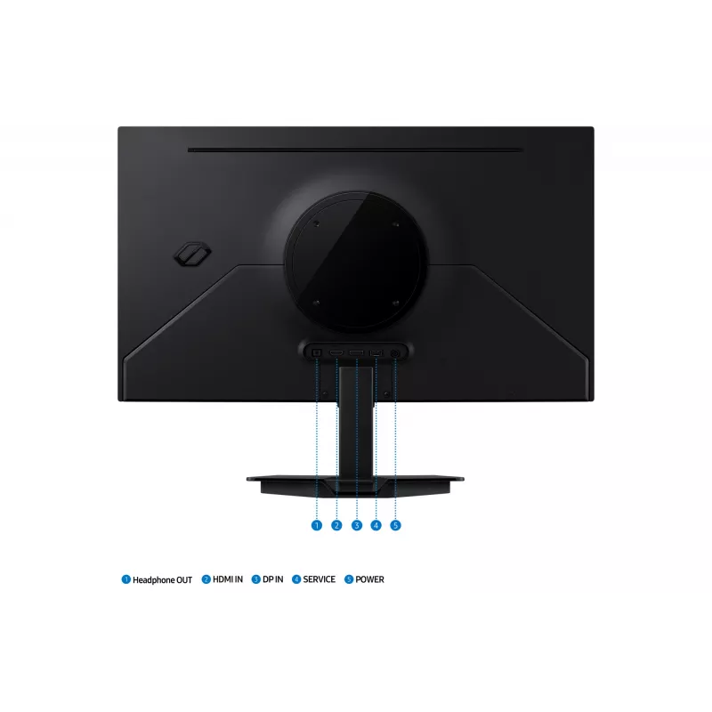 Samsung G50F 27 collu OLED monitors, 2560x1440 Quad HD, 0.03 ms, melns