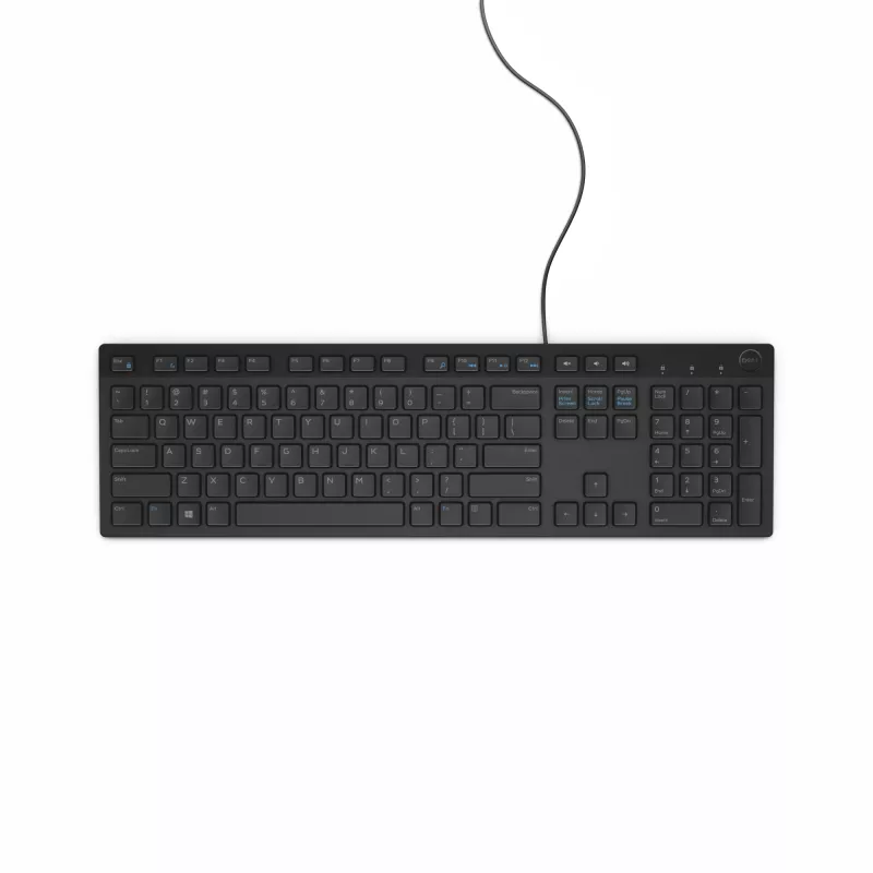 DELL vadu tastatūra KB216 UK (QWERTY) melna