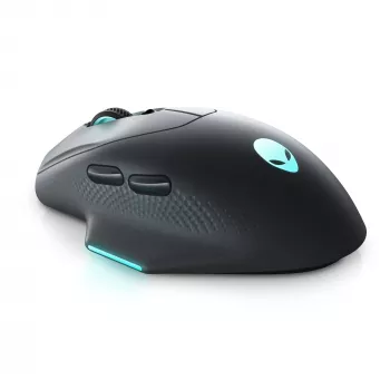 Alienware AW620M bezvadu spēļu pele, optiskā, 26000 DPI, RF + USB-C, labā roka