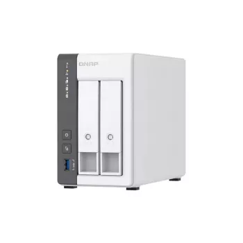 QNAP TS-216G NAS/server krātuve Tornis Cortex-A55 4 GB HDD Balts