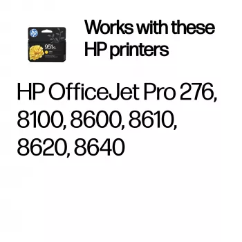 HP 951XL High Yield Yellow Original Ink Kasetne, Dzeltena, 1 gab., 1500 lappuses