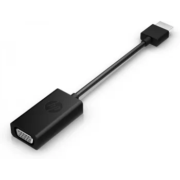 HP HDMI uz VGA adapteris, HDMI (A tipa) uz VGA (D-Sub), vīrišķais/sieviešu, melns