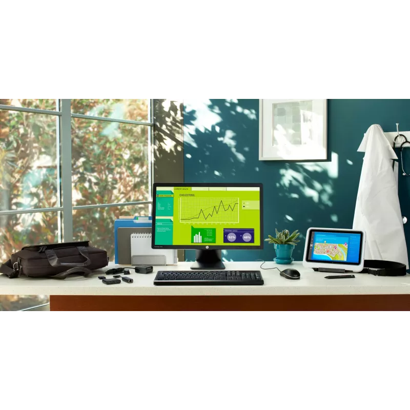 HP HDMI uz VGA adapteris, HDMI (A tipa) uz VGA (D-Sub), vīrišķais/sieviešu, melns