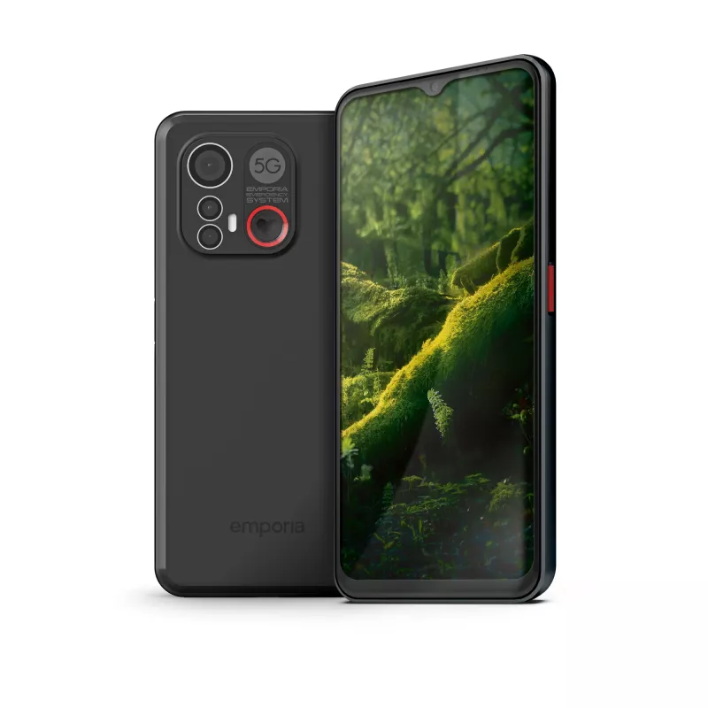 Emporia emporiaME6 16.7 cm (6.58 collu) viens SIM Android 13 5G USB Type-C 6 GB 128 GB 4900 mAh Melns
