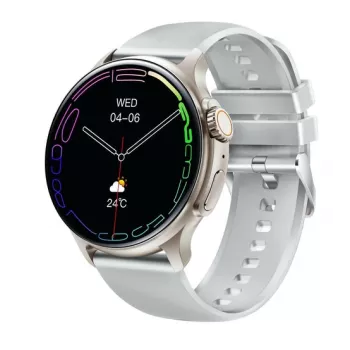Emporia WATCHjoy 3.63 cm (1.43 colli) AMOLED digitālais pulkstenis 466 x 466 pikseļi Sudraba