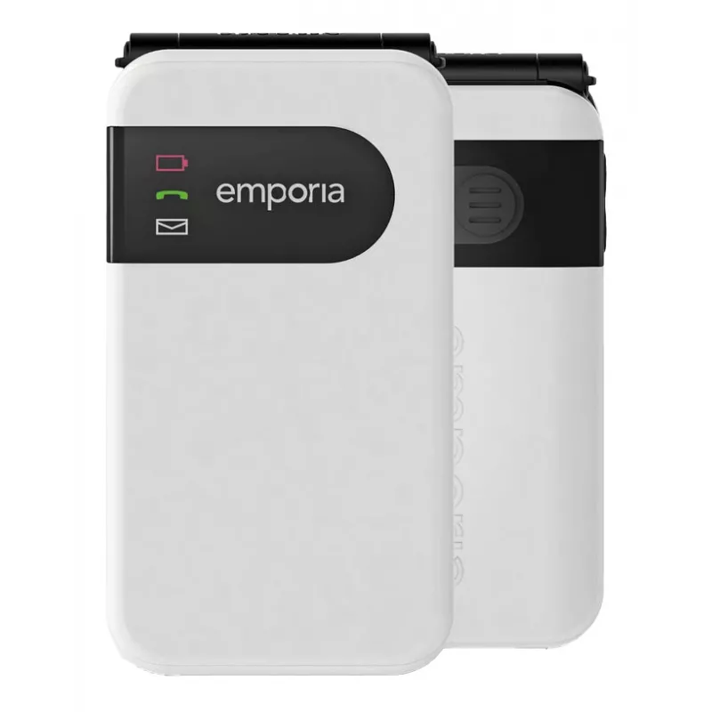 Emporia SIMPLICITYglam Balts Atloka Telefons 7.11 cm (2.8 collu) 106 g Senioru Telefons
