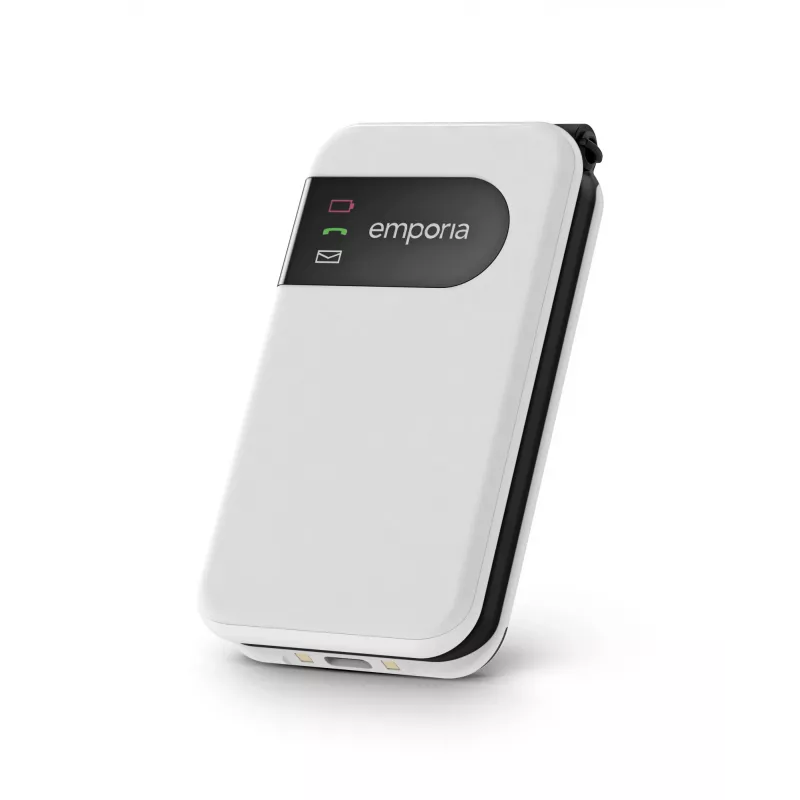 Emporia SIMPLICITYglam Balts Atloka Telefons 7.11 cm (2.8 collu) 106 g Senioru Telefons