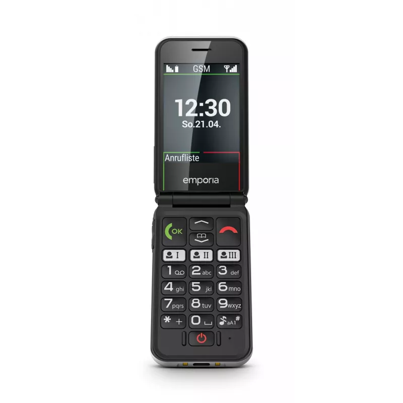 Emporia SIMPLICITYglam Balts Atloka Telefons 7.11 cm (2.8 collu) 106 g Senioru Telefons