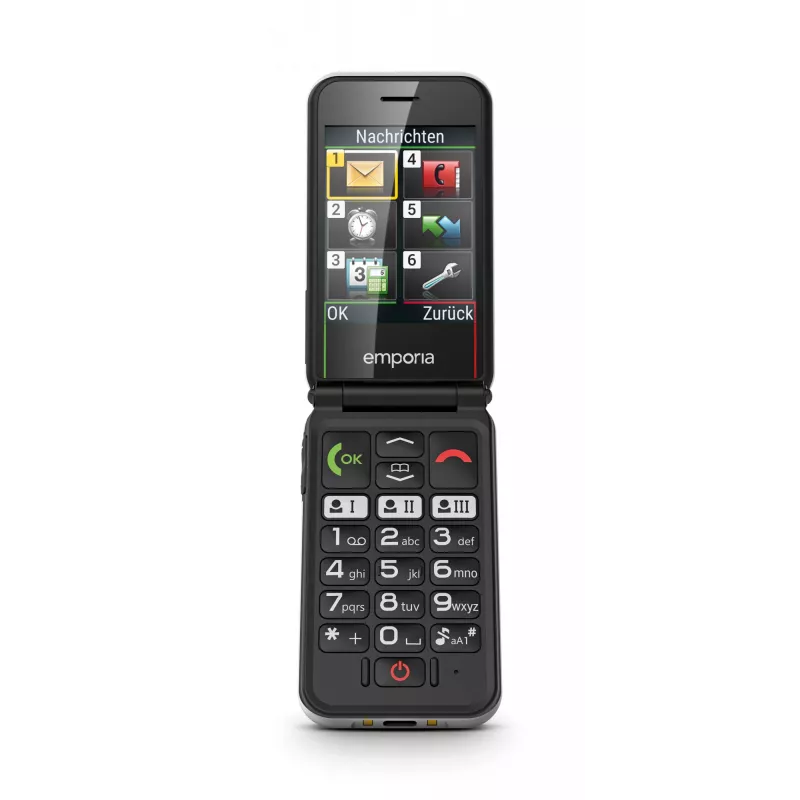Emporia SIMPLICITYglam Balts Atloka Telefons 7.11 cm (2.8 collu) 106 g Senioru Telefons