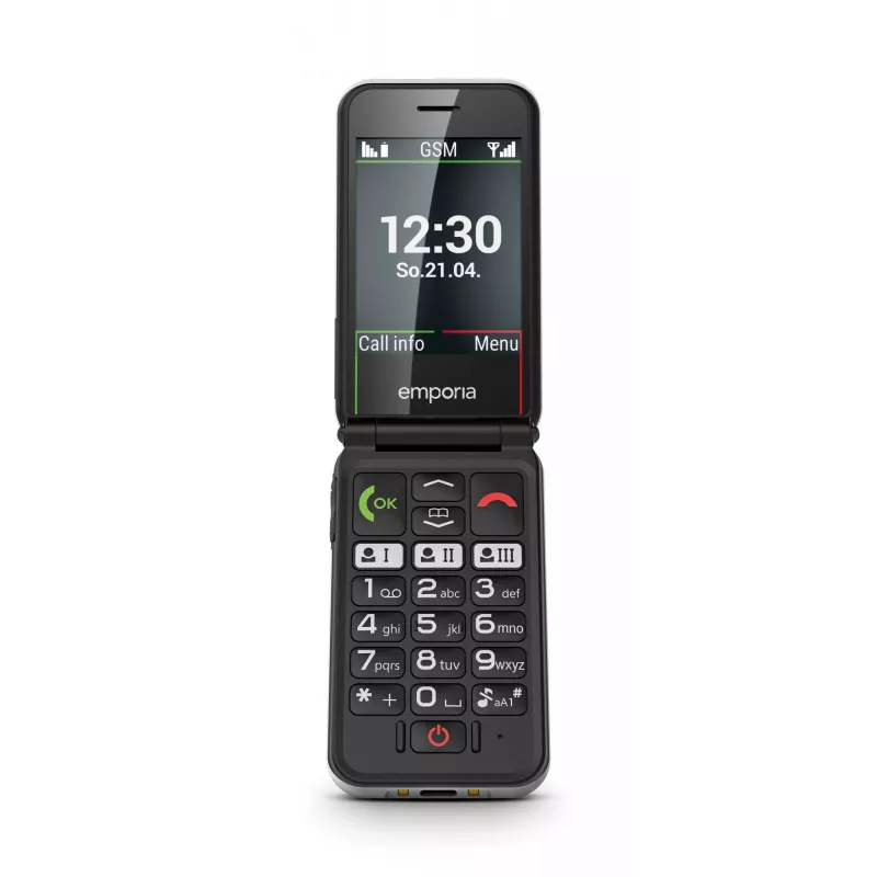 Emporia SIMPLICITYglam Balts Atloka Telefons 7.11 cm (2.8 collu) 106 g Senioru Telefons