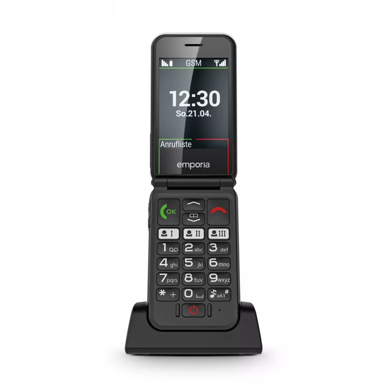 Emporia SIMPLICITYglam Balts Atloka Telefons 7.11 cm (2.8 collu) 106 g Senioru Telefons
