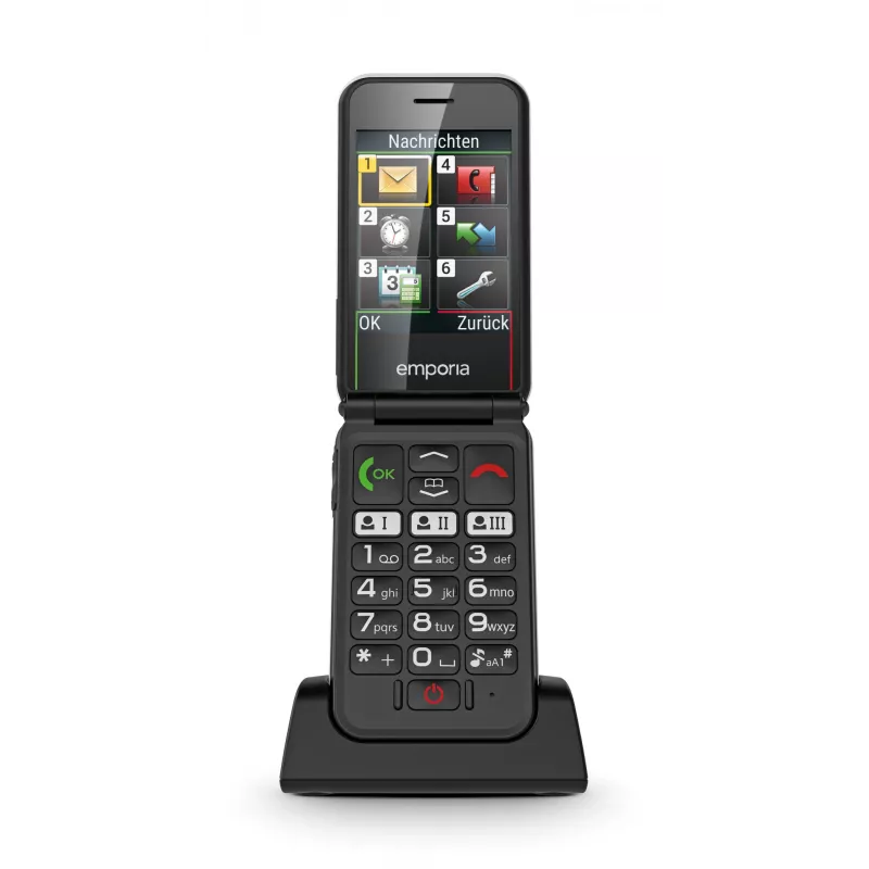 Emporia SIMPLICITYglam Balts Atloka Telefons 7.11 cm (2.8 collu) 106 g Senioru Telefons