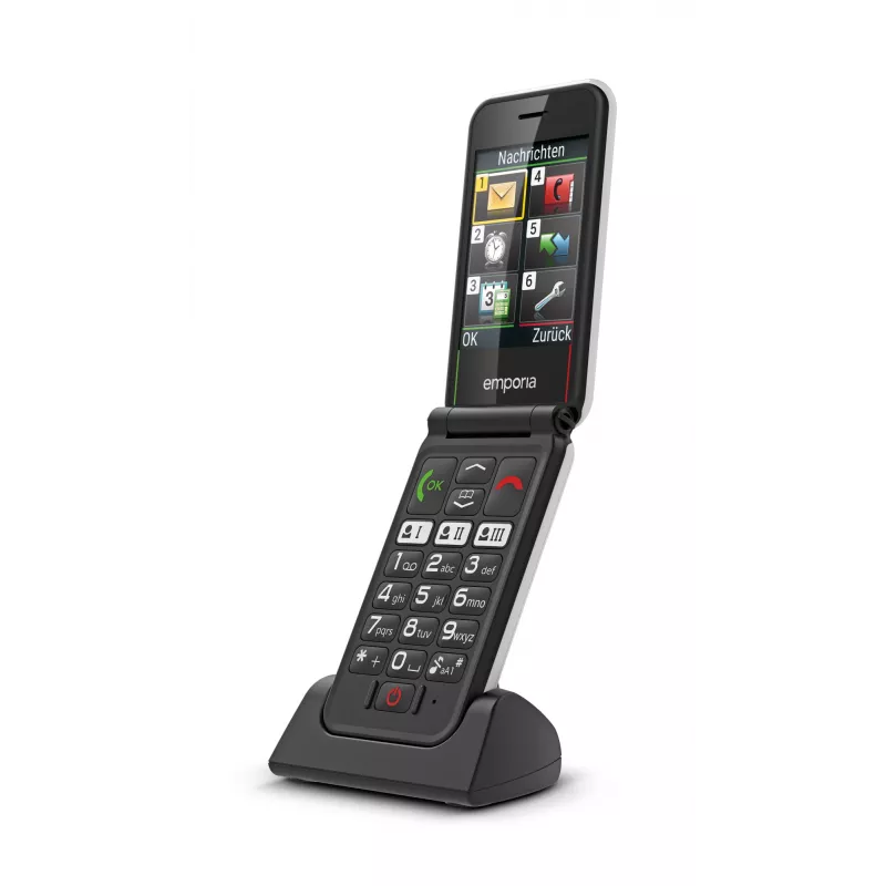 Emporia SIMPLICITYglam Balts Atloka Telefons 7.11 cm (2.8 collu) 106 g Senioru Telefons