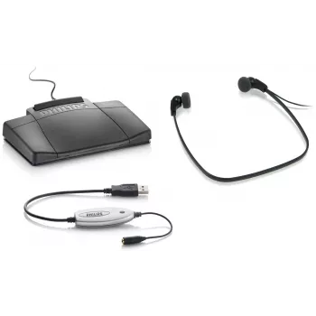 Philips LFH5220 austiņas, vadu, apkakles, melnas, sudraba